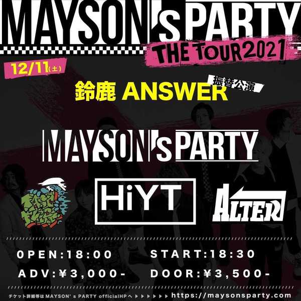 MAYSON's PARTY 1st mini album RELEASE TOUR 『THE TOUR 2021』振替公演
