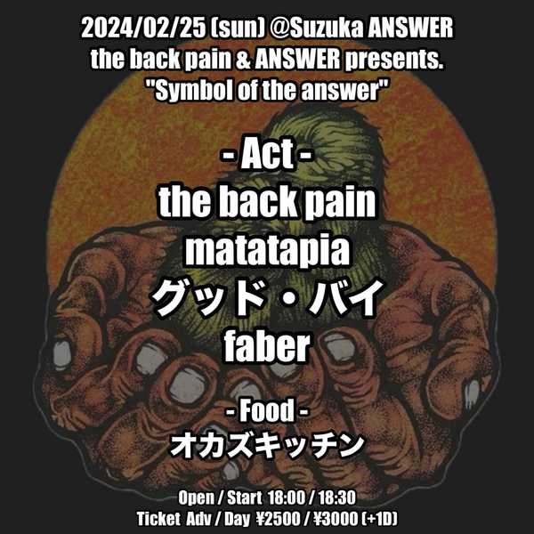 the back pain & ANSWER presents. 