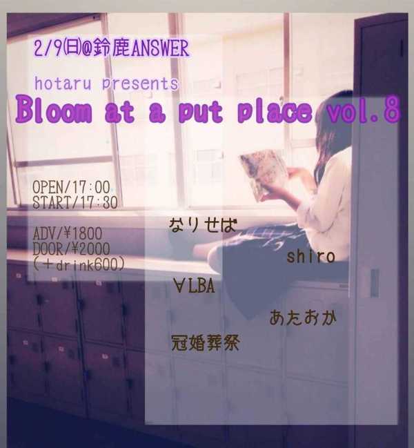 hotaru presents【Bloom at a put place vol.8 】